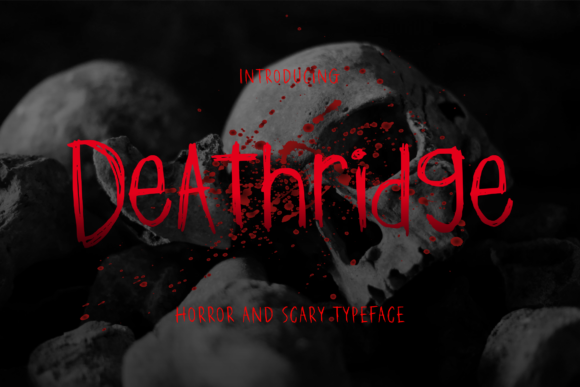 Deathridge: A Horror Display Font for Dark, Bold Design Projects