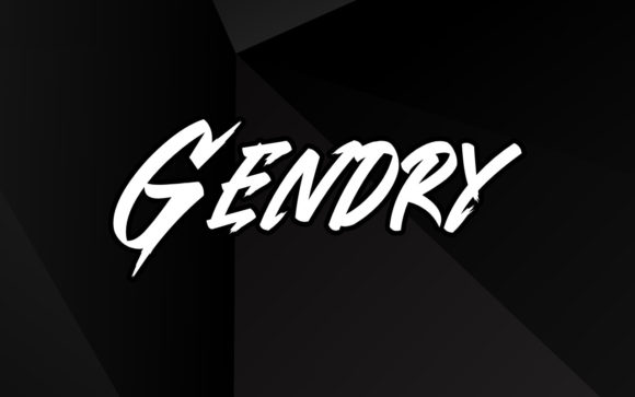 Gendry: A Creative Display Font with Brushed Character