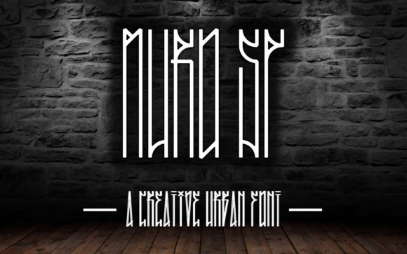 Muro SP: A Tall and Thin Display Typeface for Modern Designs