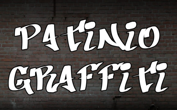 Patinio Graffiti: A Futuristic Display Font for Bold Branding