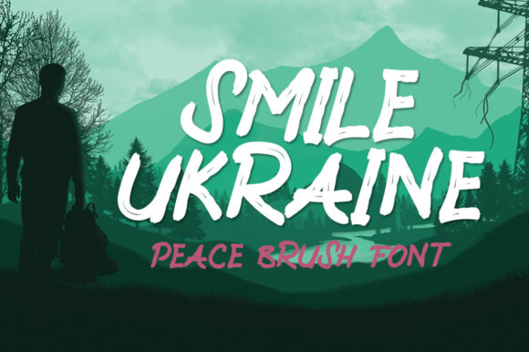 Smile Ukraine: A Brushed Display Font for Modern Design