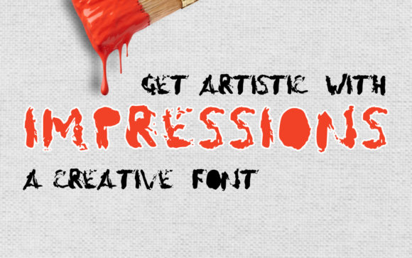 Unveiling Impressions: A Dark Display Font for Bold Designs